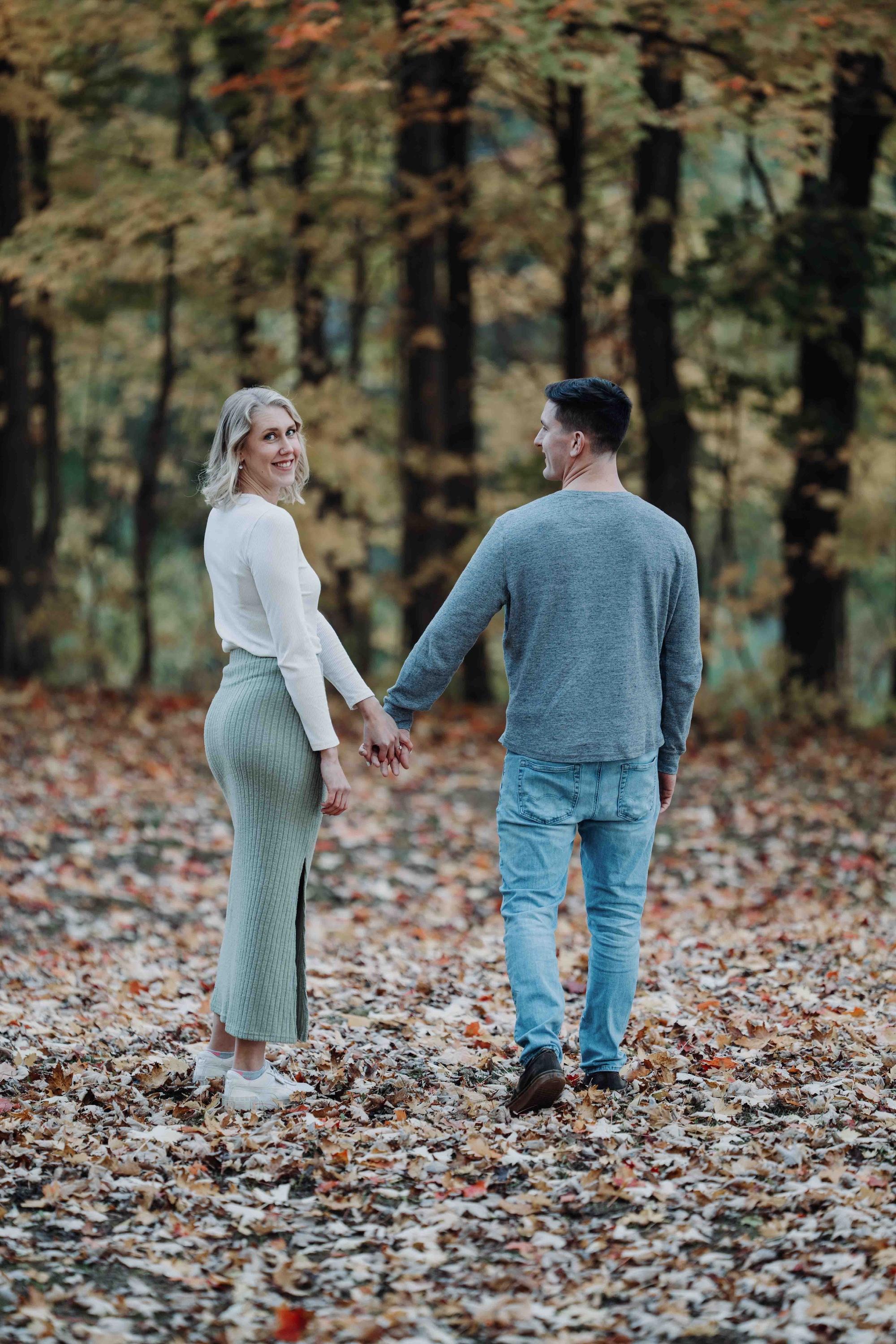 A Fall engagement shoot at Ball's Falls